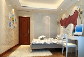 欧式风格壁纸 女生卧室装修效果图