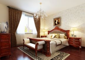 欧式风格壁纸 家装卧室设计图