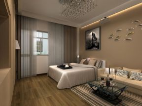 现代中式风格窗帘图片 卧室窗帘图片