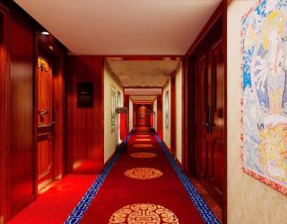 中式风格设计酒店装修效果图片