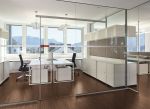 现代办公室玻璃隔断设计效果图片