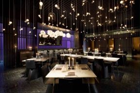 现代中式餐厅 吊灯图片
