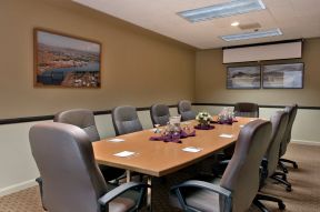 小会议室装修效果图 纯色壁纸装修效果图片