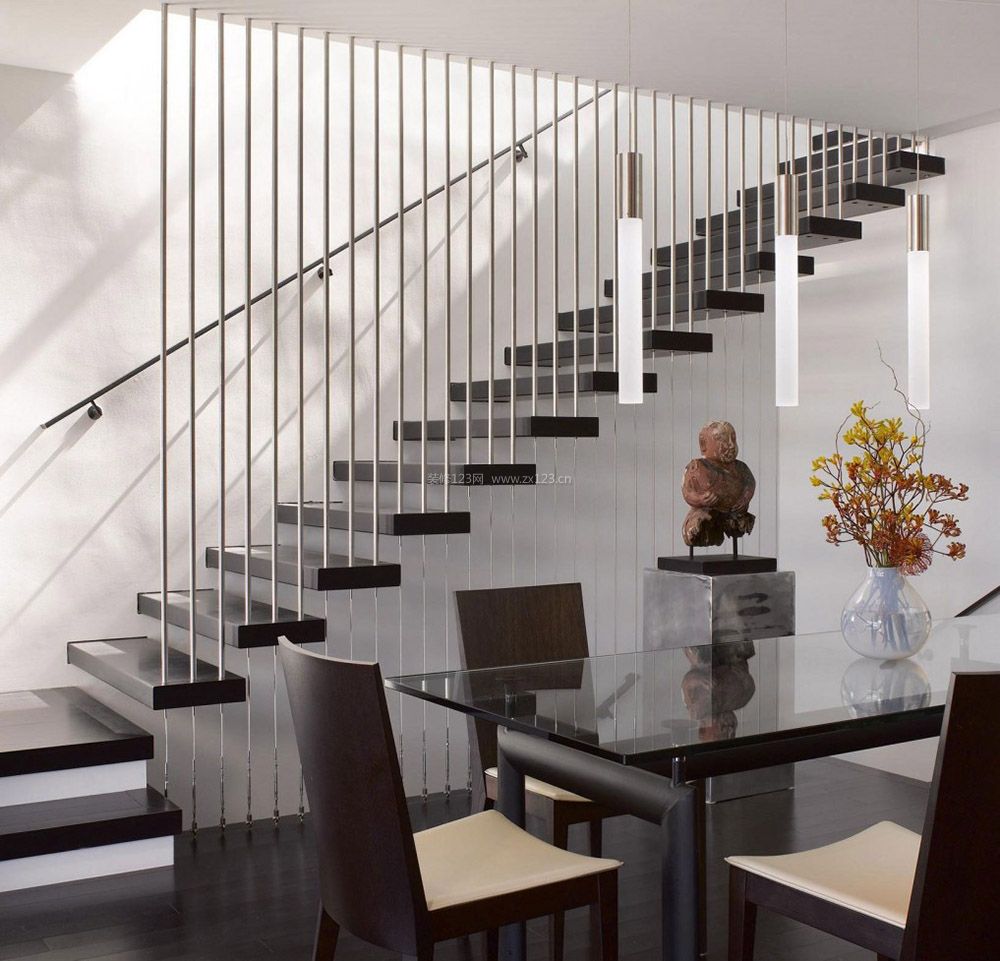 现代简约家装室内楼梯设计图片