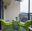 美式客厅阳台靠背椅装修效果实景图片