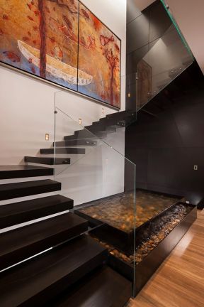 现代简约家装图片 玻璃楼梯扶手图片