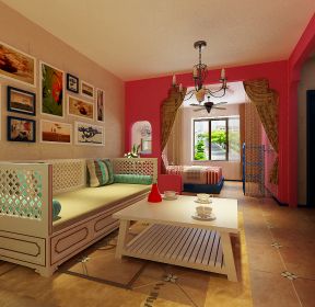 卧室客厅隔断装修图片