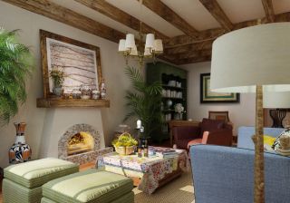 美式设计小户型客厅沙发装修效果图片