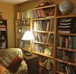 复古风格家装客厅简易书架图片