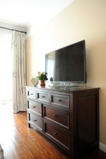 美式卧室实木家具电视柜图片