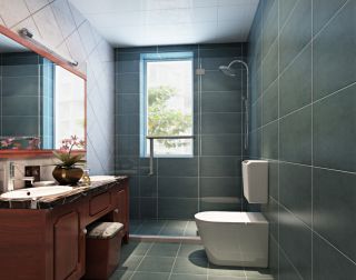 美式设计别墅简约卫生间装修图片