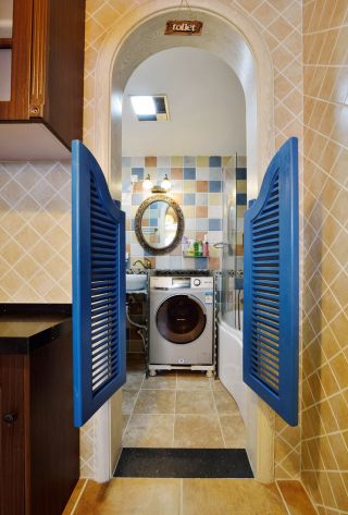 地中海风格家居设计卫生间瓷砖搭配效果图片