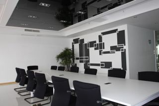 办公室室内形象墙设计效果图片