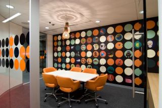 公司办公室形象墙设计效果图片
