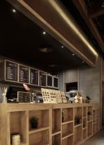 小型咖啡厅收银台装修效果图2023图片 