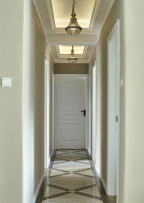走廊装修效果图片 白色门装修效果图片