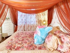 女孩卧室装饰 美式乡村风格装修效果图片