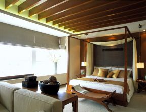 东南亚风格宜家家居卧室家具双人床装修效果图片
