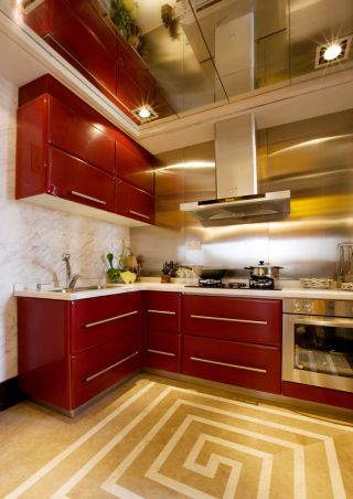 80平方三居室小厨房设计效果图