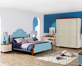 卧室家具摆放设计图 田园地中海风格