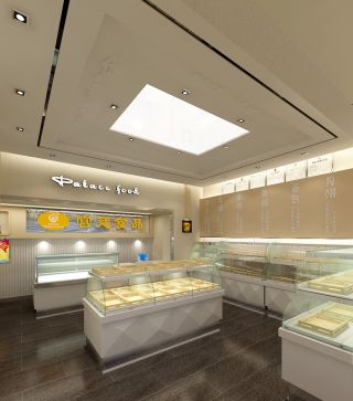 小蛋糕店简约室内装修效果图2023图片 