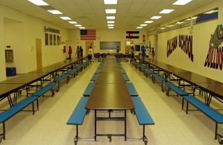 中学学校食堂装修效果图片