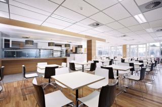 大学学校现代食堂设计效果图片
