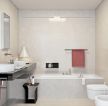 简装小卫生间砖砌浴缸装修效果图片