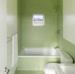 简约家装小卫生间砖砌浴缸装修效果图片