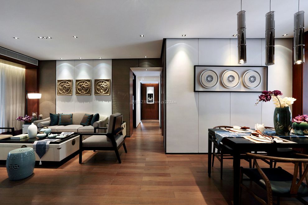 140平米三室二厅室内装修效果图欣赏