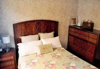 美式13平米女生卧室单人床装修效果图片