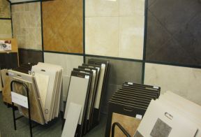 现代瓷砖展厅室内设计效果图