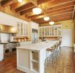 欧式家居厨房木质吊顶装修效果图片