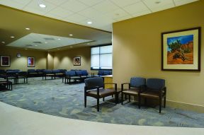 医院大厅纯色壁纸装修效果图片