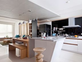 厨房与客厅隔断设计 开放式厨房装修设计
