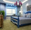 地中海房屋卧室设计木床装修效果图片