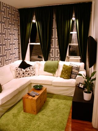 小户型现代简约客厅地毯装修图