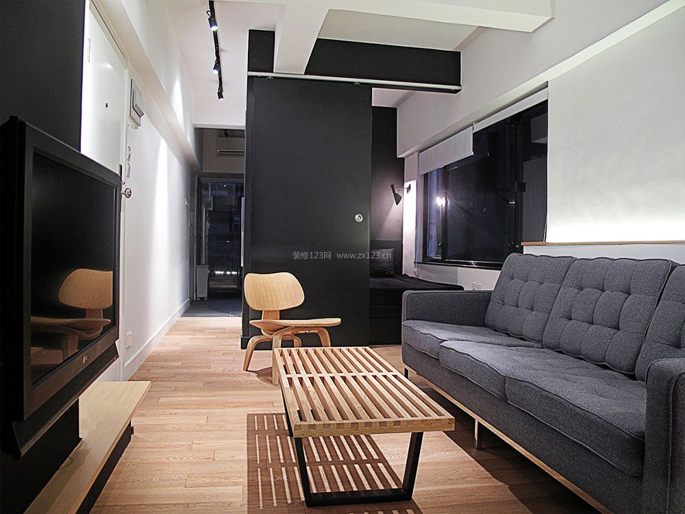 经典小户型25平米客厅电视墙家装设计
