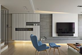 25平米客厅电视墙家装设计 简约客厅布置