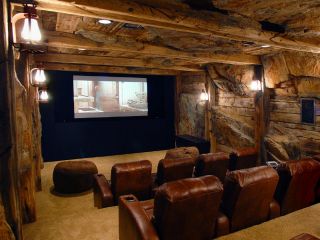 木屋别墅家庭影院设计装修效果图片