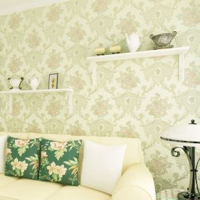 欧式客厅墙纸 欧式客厅沙发背景墙