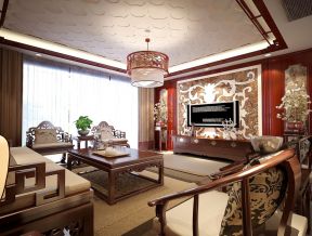 中式红木客厅 中式室内装修效果图大全