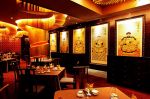 中式餐馆背景墙装修效果图