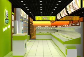 小型进口食品店室内设计装修效果图 