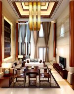 中式家居别墅室内设计元素装修效果图片