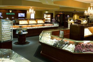 珠宝店面玻璃柜台装修效果图片