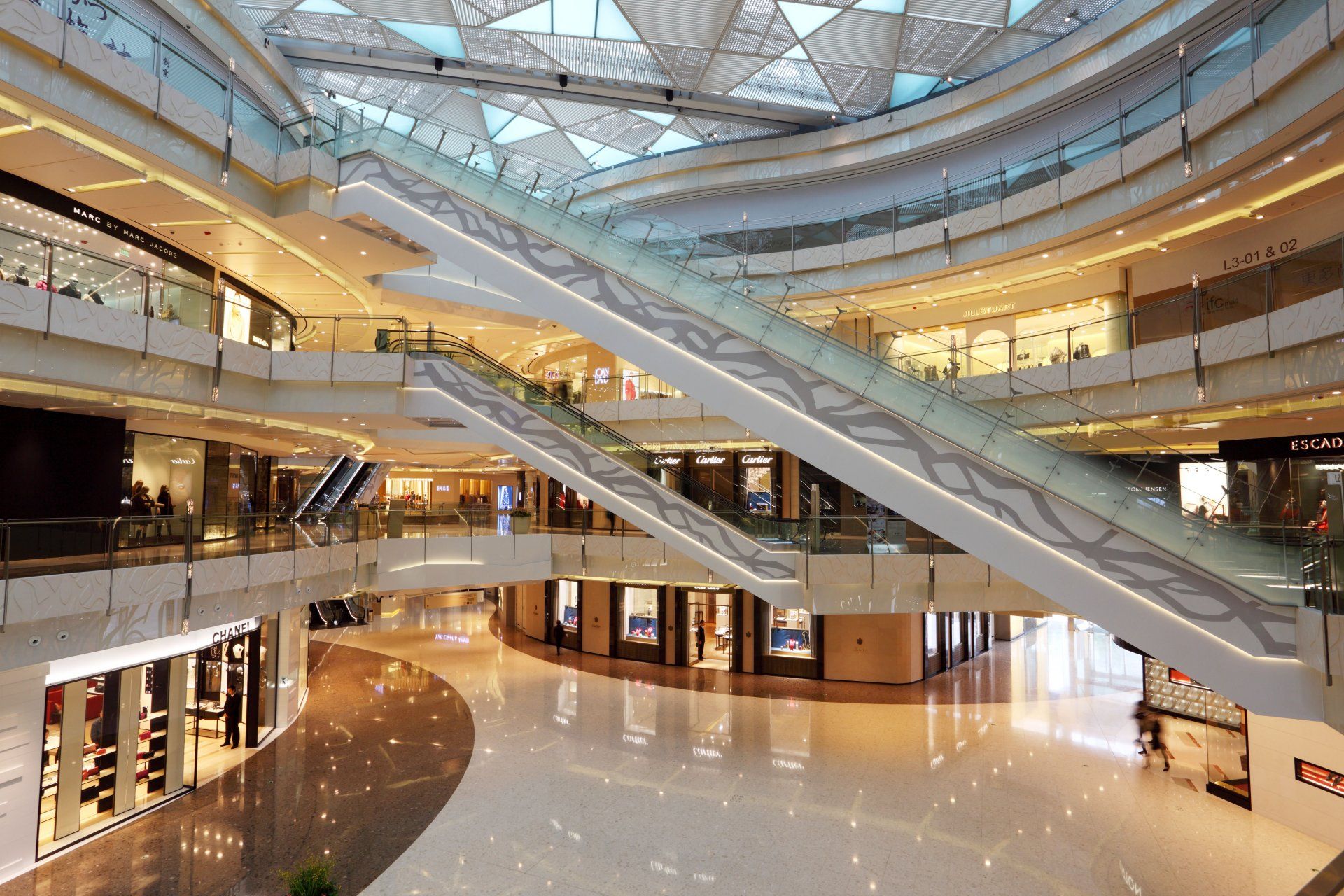 现代商场大厅设计效果图2023图片