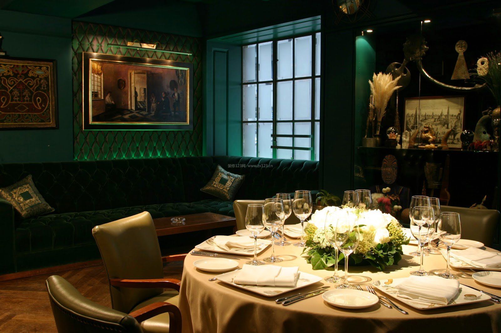 室内设计混搭风格私人会所餐厅装修图片