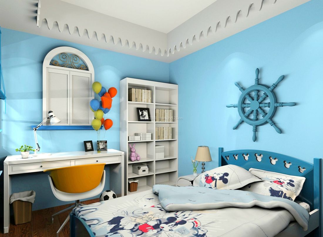 地中海风儿童卧室装修效果图欣赏