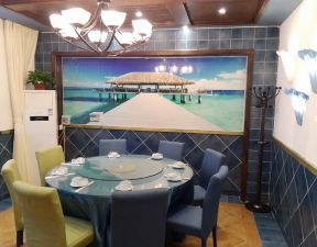 地中海风小餐厅装修效果图片